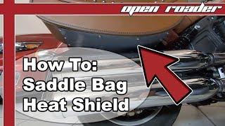 How To Create and install Heat Shield on Saddle Bag [upl. by Mauldon]