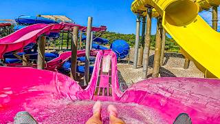 Croatias Largest Water Park  Waterslides at Aquacolors Poreč [upl. by Akenor194]