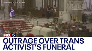 Outrage over trans activists funeral at St Patricks Cathedral [upl. by Aroled]