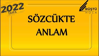 69Sözcükte Anlam FULL  RÜŞTÜ HOCA [upl. by Eckmann]