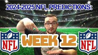 NFL Predictions Week 12  20242025 Season [upl. by Rahas]