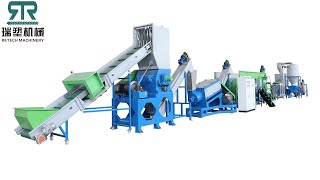 Full plastic agriculture film recycling line LDPE film washing plant LDPE film pelletizing machine [upl. by O'Connor]