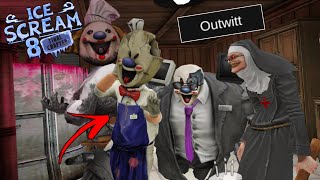 ice scream 8 outwitt Part 2 Mati meets Boris Rod and Evil nun Full Gameplay [upl. by Annaeoj176]