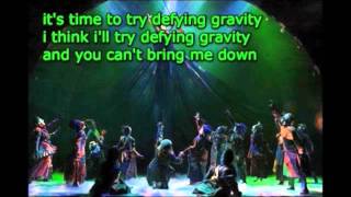 Defying Gravity Elphies part only YOU SING GLINDA [upl. by Airotkciv]