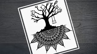 Tree Mandala ArtMandala Art for Beginners [upl. by Inna]