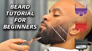 How To Fade And Shape a PERFECT Beard  Easy Barber Tutorial [upl. by Celinka]