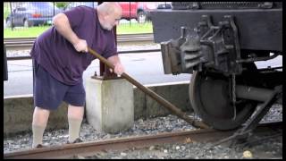 Using A Box Car Mover To Move A Tender And Caboose [upl. by Katee626]