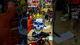 Cd70 tanki skull ☠️ bikedecorationparts khanautosahmadpur bikelovers decoration foryou bike [upl. by Amary]