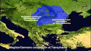 Romanians  Ethnic map evolution between 200 BC and present [upl. by Rehpitsirhc]