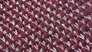 2 ROWS TUNISIAN CROCHET PATTERN [upl. by Edana228]