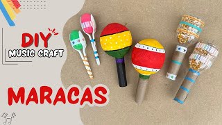 How To Make Maracas  3 EASY DIY Musical Instruments Craft Ideas [upl. by Pride879]