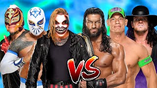 Sin Cara amp Rey Mysterio amp The Fiend Bray Wyatt vs Roman Reigns amp John Cena amp Undertaker  WWE 2024 [upl. by Damaris24]