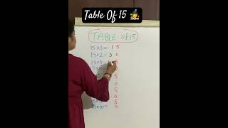 Table Of 15 🤹  Table Of 15 Table14  Table  Table Trick  Maths  shorts tableof15 trending [upl. by Malinda]