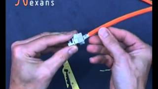 How To Terminate A Nexans LANmark6A FTP Screened Cat6A Connector [upl. by Gilud]