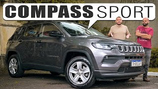 JEEP COMPASS SPORT  A versão mais barata do SUV mais vendido do Brasil Com GenerosoTV [upl. by Frazer]