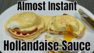 Almost Instant Hollandaise Sauce  Only Four Ingredients [upl. by Thaddaus]