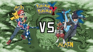 LIGA DE MAESTROS POKEMON  ASH VS ALAIN 4 [upl. by Veedis428]