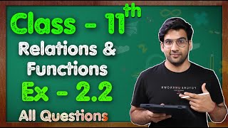 Class  11 Ex  22 Q1 to Q10 Relation and Functions Maths Chapter 2  CBSE NCERT  Green Board [upl. by Drahsir]