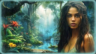 Rainforest Calming Music With Rain  Relaxing Music  Beautiful Atmospheric Female Voice  Ambient [upl. by Nataline95]