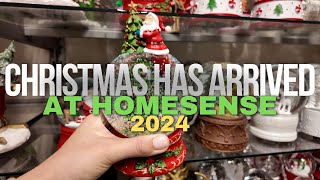 Christmas 2024 Has Arrived at Homesense  Beautiful amp Affordable Decor 4K [upl. by Ahsratal782]