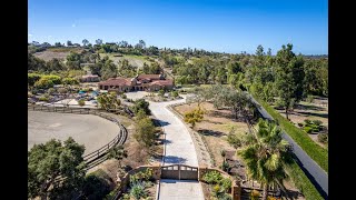 Spanish Manor Equestrian Estate  5631 El Camino Del Norte Rancho Santa Fe CA [upl. by Trebmal]