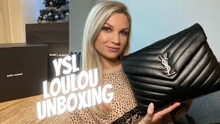 YSL UNBOXING  REVIEW  SAINT LAURENT MEDIUM LOULOU BAG [upl. by Keely]