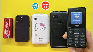 Itel calling Micromax S300  Samsung Y Young  Smart XS15  Coca Cola Phone [upl. by Pearle588]