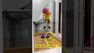 MINI AGILITY CIRCUIT 🔥 PLYOMETRICS 🦶 SPEED 🌟 MUST TRY speedandagility exerciseathome workout [upl. by Noyrb300]