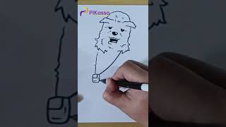 How to Draw Star Wars Characters Easy in Less Than One Minutes [upl. by Patin]