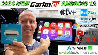 CARLINKIT TBOX 2024 ANDROID 13 E HAI LA TV IN AUTO SU 2 SCHERMI e CARPLAY ANDROID AUTO WIRELESS [upl. by Klump]