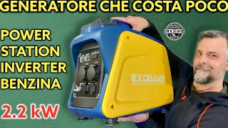 Generatore economico 220V a benzina inverter 4T Excellway 2200W gruppo elettrogeno Power Station [upl. by Ardnak]