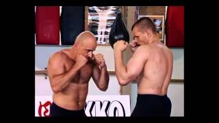 Bas Rutten  How to punch and kick basic technique [upl. by Naltiac]