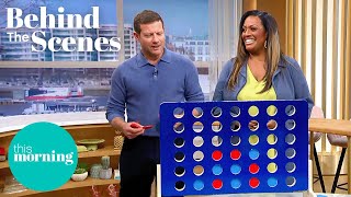 Dermot Challenges Alison to an Epic Game Of Connect 4  This Mornings Behind The Scenes [upl. by Chapman787]