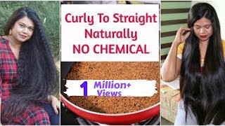 3 Best Ways To Permanently Straighten Hair At Home NATURAL NO Chemical  Sushmitas Diaries [upl. by Sitto628]