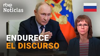 RUSIA PUTIN AMENAZA con una quotGUERRA contra la OTANquot si UCRANIA usa ARMAMENTO en su TERRITORIO RTVE [upl. by Materi689]