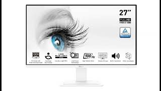 MSI Pro MP273AW 27quot Monitor [upl. by Elsworth6]