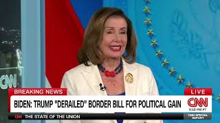 Speaker Emerita Pelosi on CNNs Special Coverage of the State of the Union Address [upl. by Marilou]