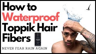 Are Hair Fibers Waterproof  The BEST Toppik Hair Fiber Water Test [upl. by Elockcin]