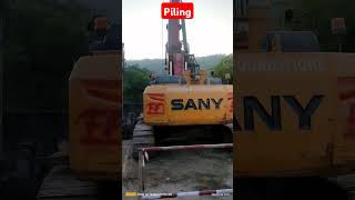 How to excavation with piling machine [upl. by Sedgewinn]