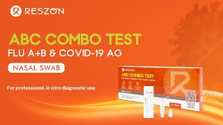 Reszon ABC Combo Test – FLU AB amp COVID19 Ag Nasal Swab Instruction for Use [upl. by Harbird445]