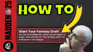 How to Start a Fantasy Draft in Madden 25 [upl. by Tacita117]