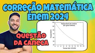 CORREÇÃO ENEM 2024  MATEMÁTICA  Uma caneca com água fervendo é retirada de um forno microondas [upl. by Drice]