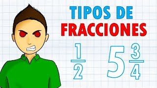 TIPOS DE FRACCIONES Super fácil  Para principiantes [upl. by Hakan]