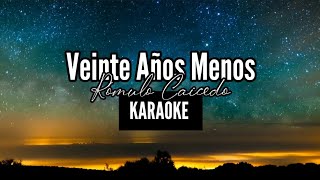 KARAOKE  Veinte Años Menos Rómulo Caicedo [upl. by Krause]