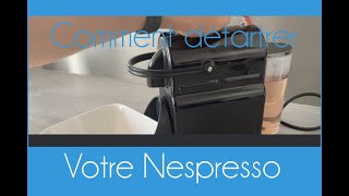 Comment détartrer la machine Nespresso Inissia avec le produit Nespresso [upl. by Schluter]