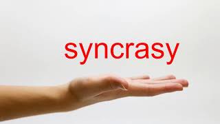 How to Pronounce syncrasy  American English [upl. by Kev]