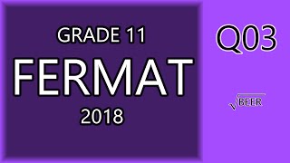 Fermat 2018 3 [upl. by Schnabel]