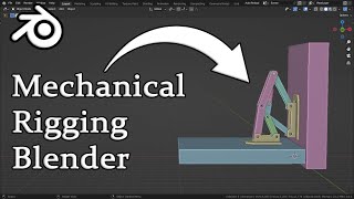 Mechanical Rigging in blender  6 bar mechanism [upl. by Ardnu837]