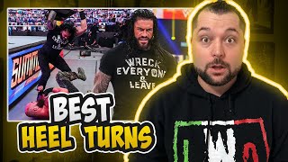 WWE BEST HEEL TURNS IN RECENT HISTORY [upl. by Adiuqram]