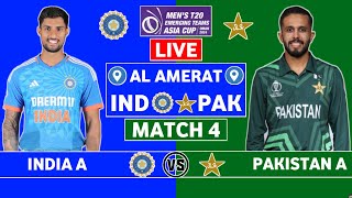 India A vs Pakistan A Live Scores  IND A vs PAK A Live Scores amp Commentary  Pakistan A Batting [upl. by Aseuqram]